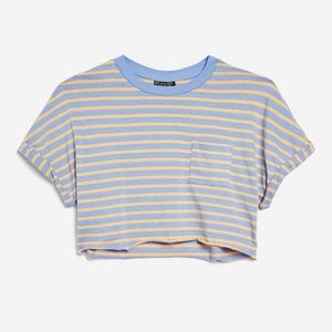 Cropped Striped T shirt
